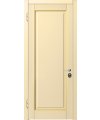 Дверь входная Cerber 35 - Наборная МДФ панель окрашена по каталогу Ral, цвет 1013. Панель декорирована золотой патиной. Наличники гладкие с зарезкой под петли.