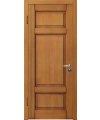 Дверь входная Cerber 35 - Наборная МДФ панель с покрытием натуральным шпоном, цвет Вишня. Наличники гладкие с зарезкой под петли.