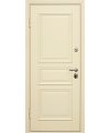 Дверь входная в квартиру Cerber 10 - Наборная МДФ панель с накладными штапиками, крашеная. Стальная рама и петли окрашены в цвет панели Ral 1013.