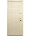 Дверь входная в квартиру Cerber 10 - Крашеная МДФ панель, цвет: Ral 1013. Декор – фрезеровка Glasgow. Наличники L-образные наличники с зарезкой под петли.
