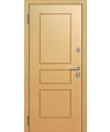 Дверь входная в квартиру Cerber 10 - МДФ панель с покрытием натуральным шпоном в цвете Дуб беленый. Декорирована классической фрезеровкой. Гладкие L-образные наличники с зарезкой под петли.