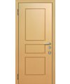 Дверь входная в квартиру Cerber 13 - МДФ панель с покрытием натуральным шпоном в цвете Дуб беленый. Декорирована классической фрезеровкой. Гладкие L-образные наличники с зарезкой под петли.