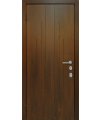 Дверь входная в квартиру Cerber 13 - Декоративная панель с покрытием антивандальным пластиком имитирующим натуральную древесину с фрезеровкой. Гладкие наличники с зарезкой под петли.