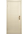 Дверь входная в квартиру Cerber 15 - Крашеная МДФ панель, цвет: Ral 1013. Декор – фрезеровка Glasgow. Наличники L-образные наличники с зарезкой под петли.