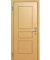 Дверь входная в квартиру Cerber 15 - МДФ панель с покрытием натуральным шпоном в цвете Дуб беленый. Декорирована классической фрезеровкой. Гладкие L-образные наличники с зарезкой под петли.