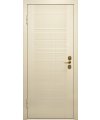 Дверь входная в квартиру Cerber 24 - Крашеная МДФ панель, цвет: Ral 1013. Декор – фрезеровка Glasgow. Наличники L-образные наличники с зарезкой под петли.