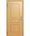 Дверь входная в квартиру Cerber 24 - МДФ панель с покрытием натуральным шпоном в цвете Дуб беленый. Декорирована классической фрезеровкой. Гладкие L-образные наличники с зарезкой под петли.