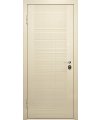 Дверь входная в квартиру Cerber 5 - Крашеная МДФ панель, цвет: Ral 1013. Декор – фрезеровка Glasgow. Наличники L-образные наличники с зарезкой под петли.